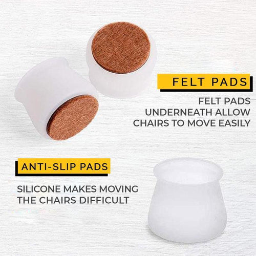 Leg Caps for Furniture- Easy movement & No more floor scratches