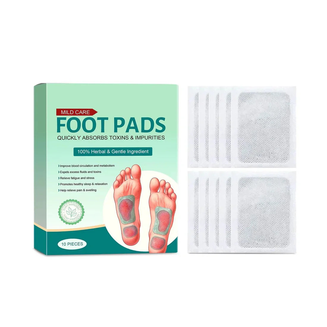100% Herbal & Gentle Ingredient Detox Foot Pads (BUY 1 GET 1 FREE ) 60 patches