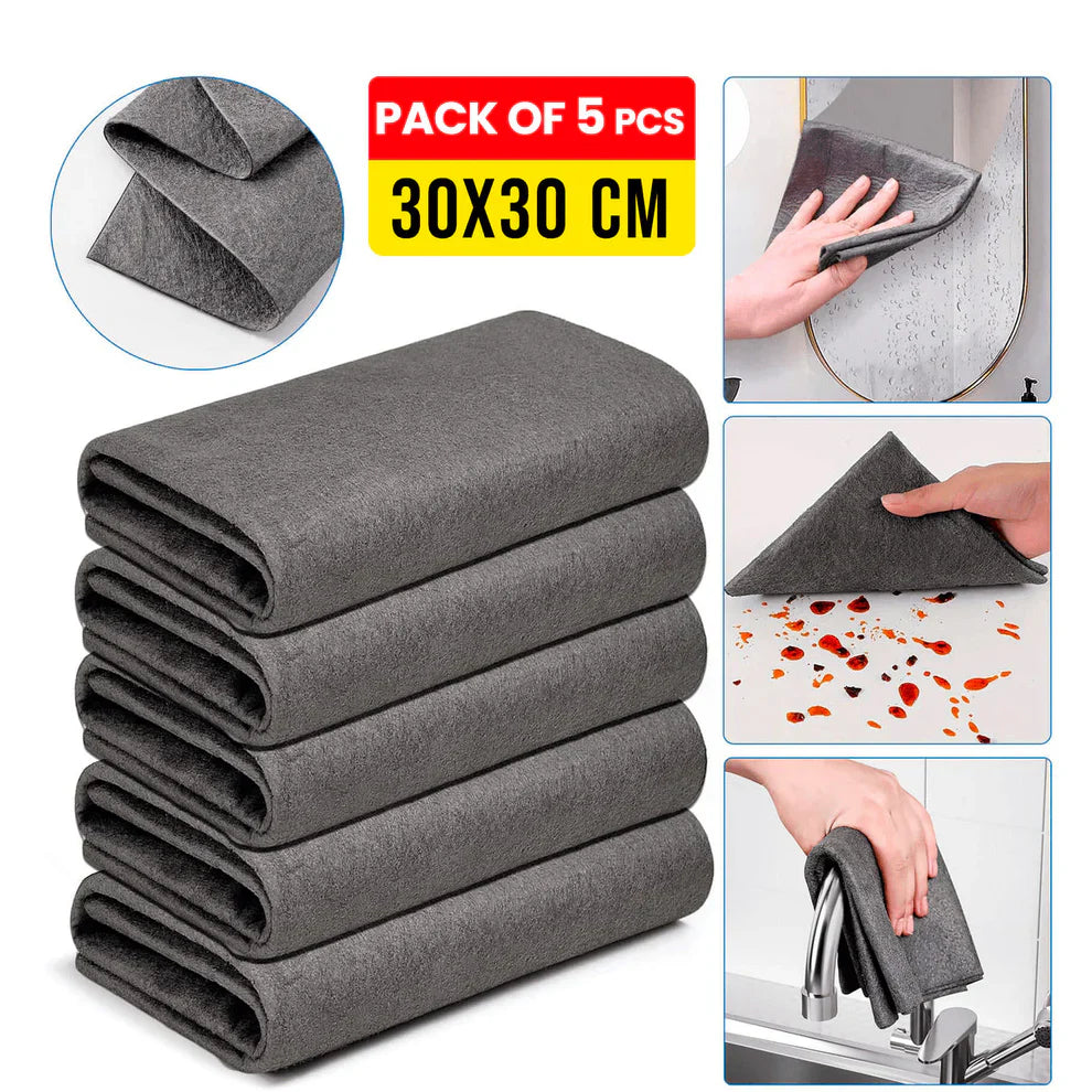 Thickened Magic Cleaning Cloth (5 Pcs)